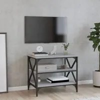 Mobile Porta TV Grigio Sonoma 60x40x50 cm in Legno Multistrato 825785