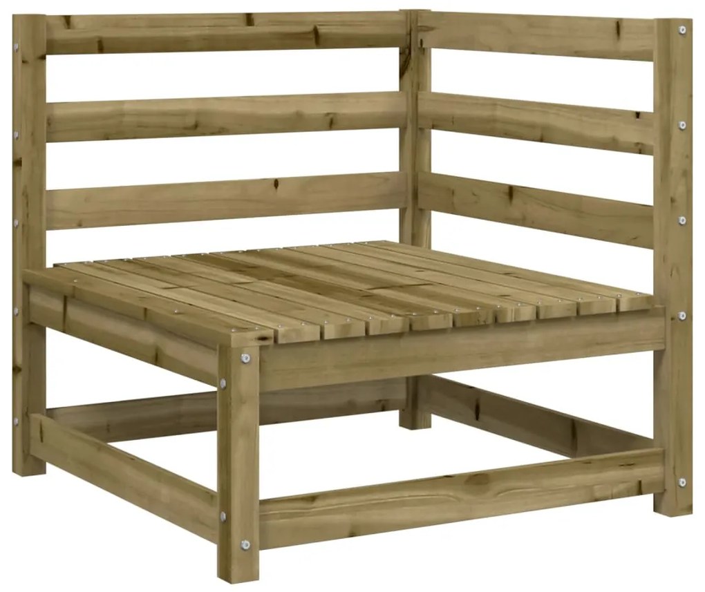 Set divani da giardino 6 pz in legno impregnato di pino