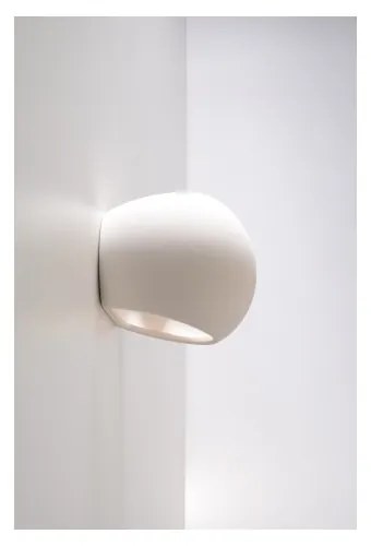 Applique da Parete in Gesso-Ceramico GLOBE E27 Pitturabile da interno Colore del corpo Pitturabile