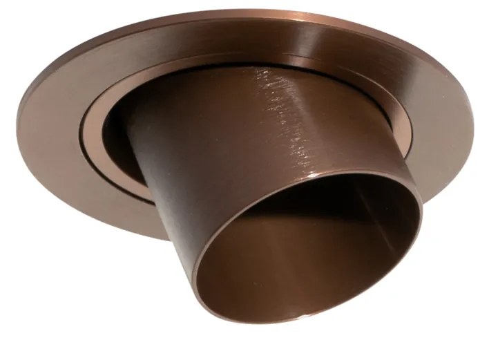 Faretto da incasso moderno bronzo scuro GU10 35 mm rotondo orientabile - Installa