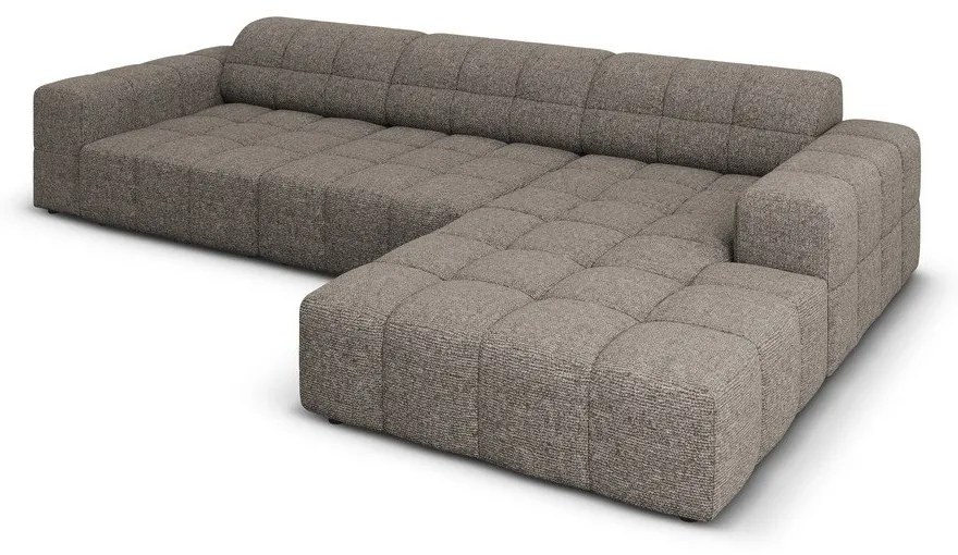 Divano angolare in grigio scuro (con penisola a destra) Chicago – Cosmopolitan Design