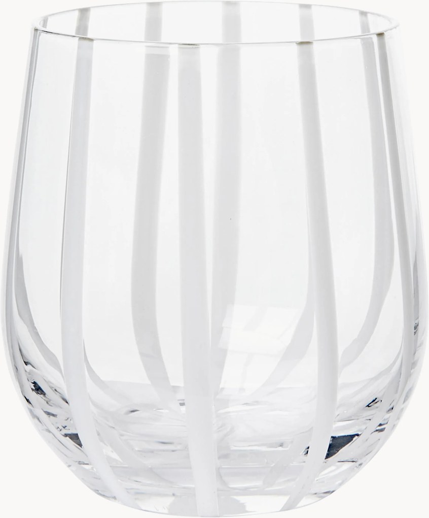 Bicchiere in vetro soffiato Stripe