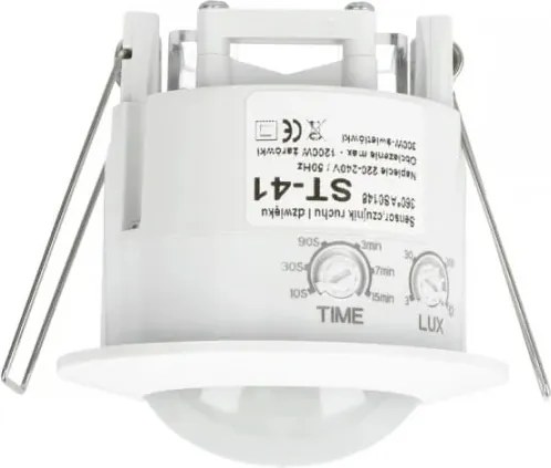 Sensore di movimento e crepuscolare ST41 360 ° bianco