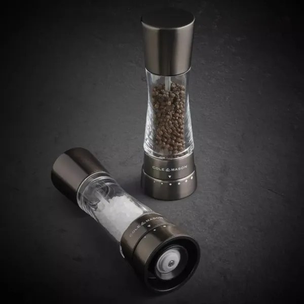 Cole&Mason - Set di macinini per sale e pepe DERWENT 2 pezzi 19 cm antracite