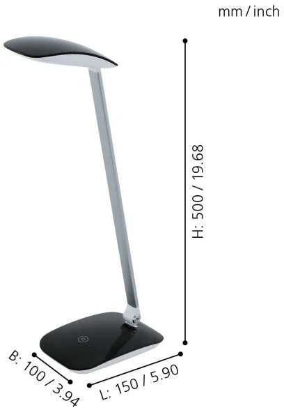 Eglo 95696 - Lampada LED da tavolo CAJERO 1xLED/4,5W/USB