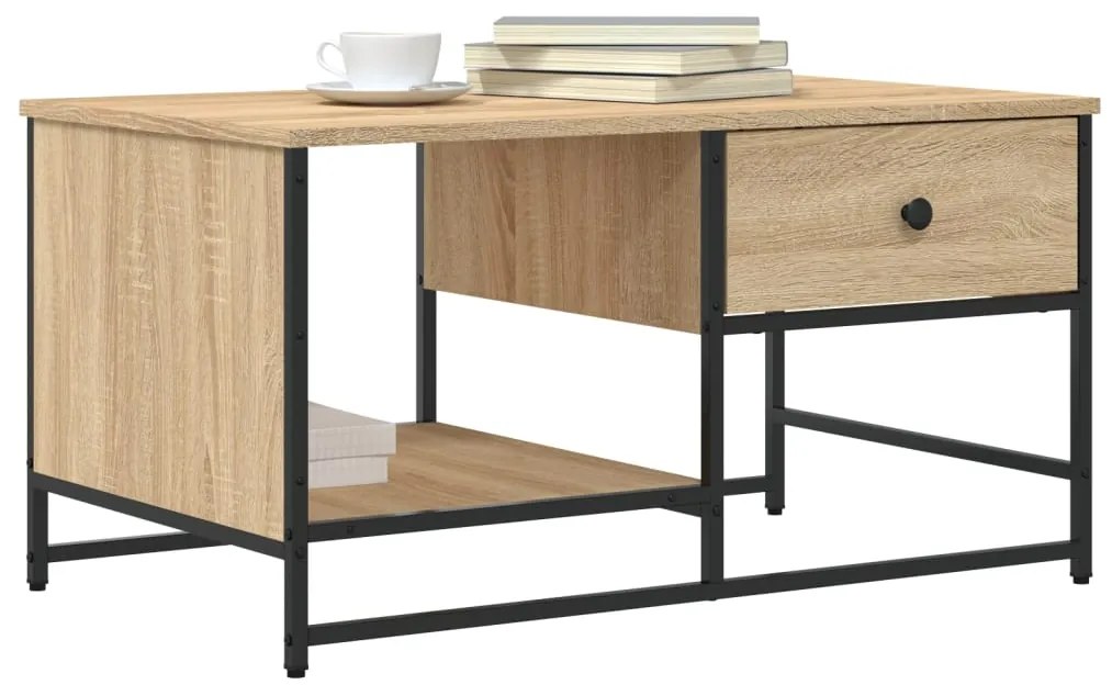 Tavolino Salotto Rovere Sonoma 85,5x51x45 cm Legno Multistrato