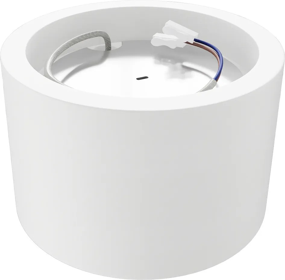 Plafoniera Tonda da Soffitto GX53 in Gesso Pitturabile - Serie VOLUMI