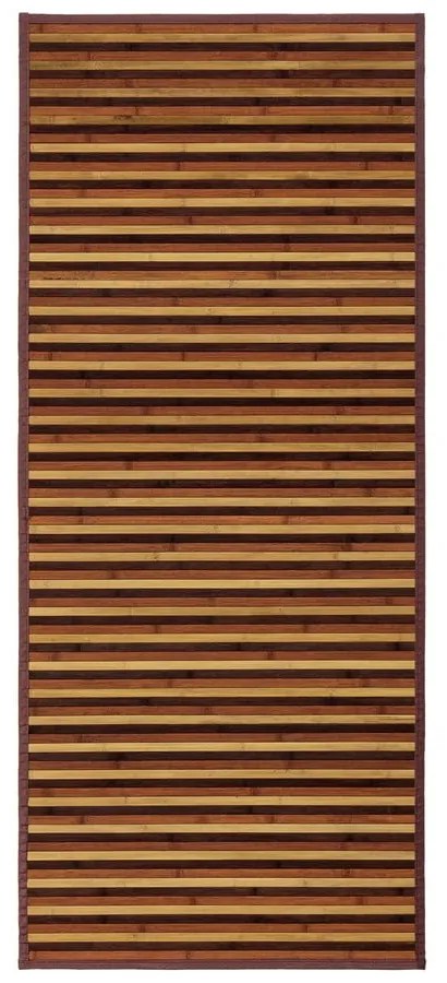 Passatoia in bambù di colore marrone-senape 75x175 cm - Casa Selección