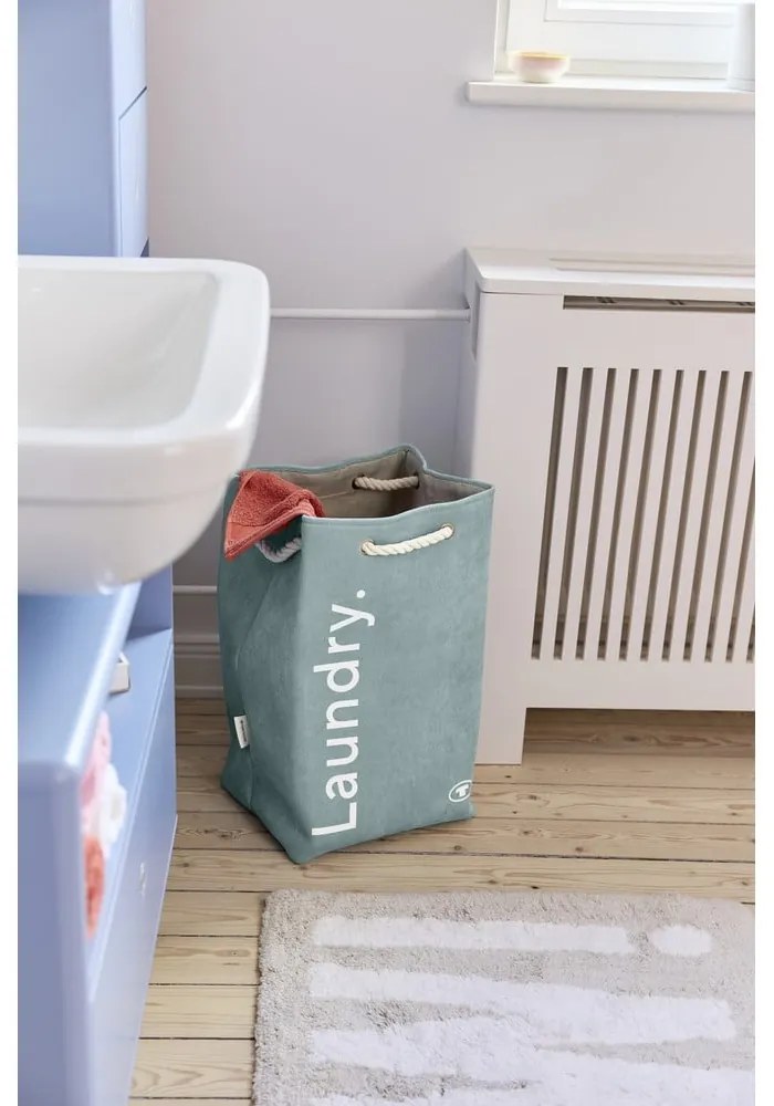 Cesta per il bucato verde chiaro in tessuto 35,5 l Tom Tailor – Wenko