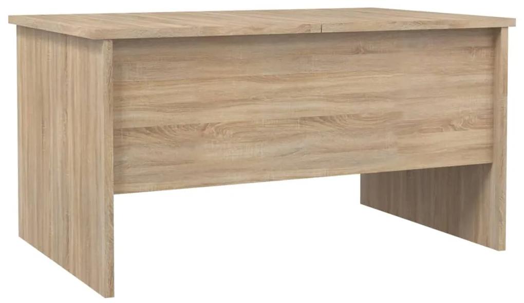 Tavolino salotto rovere sonoma 80x50x42,5 cm legno multistrato