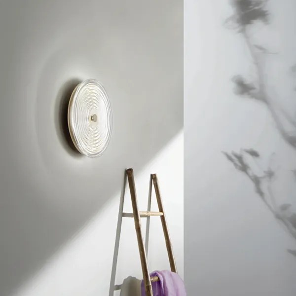 Applique LED JOKEY D28 cm in metallo e vetro decorato Trasparente