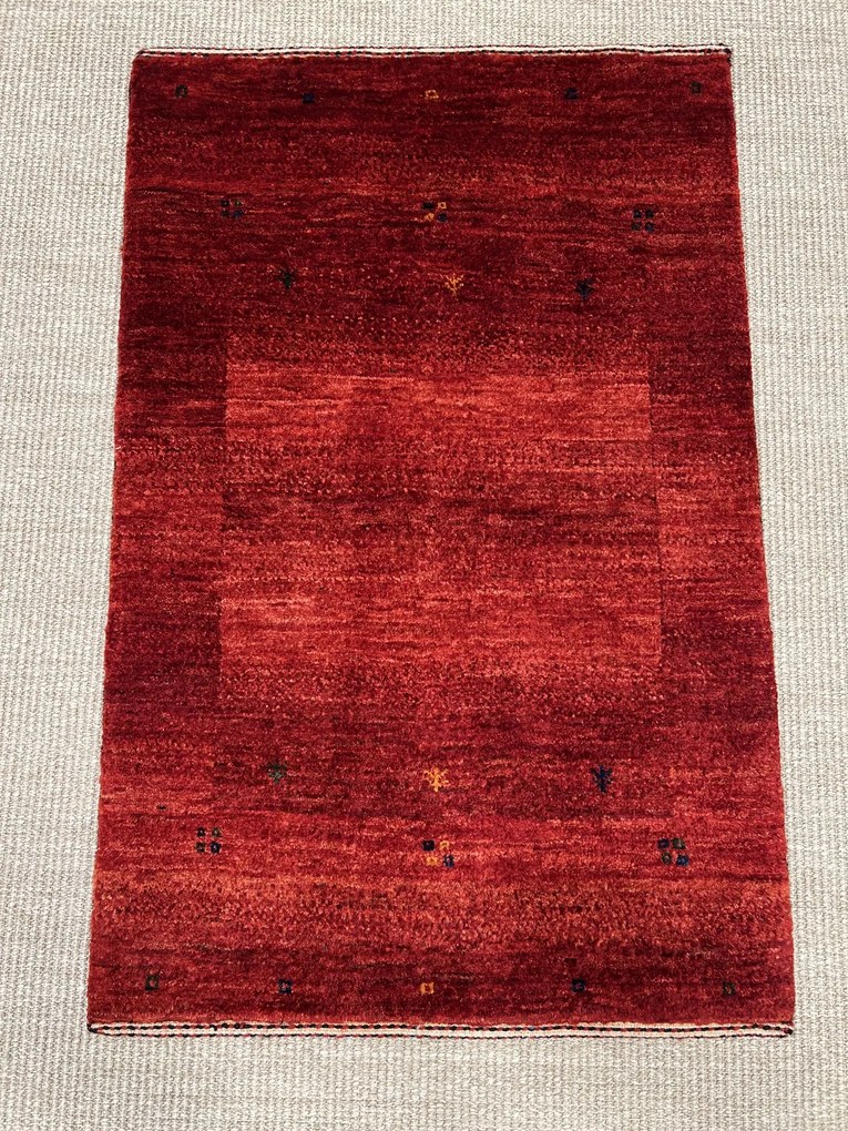 Loribaft Tappeto persiano 90 x 60 Rosso (Iran) Annodato A Mano