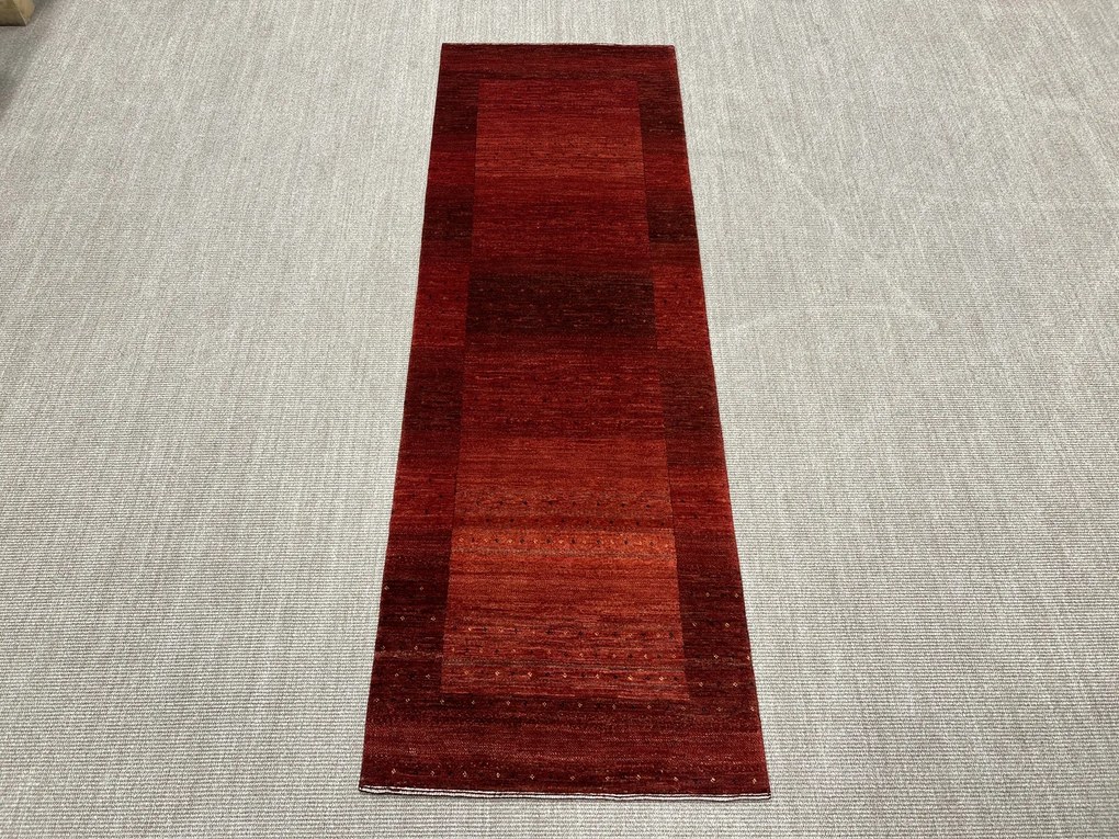 Loribaft Tappeto persiano 240x80 Rosso (Iran) Annodato A Mano