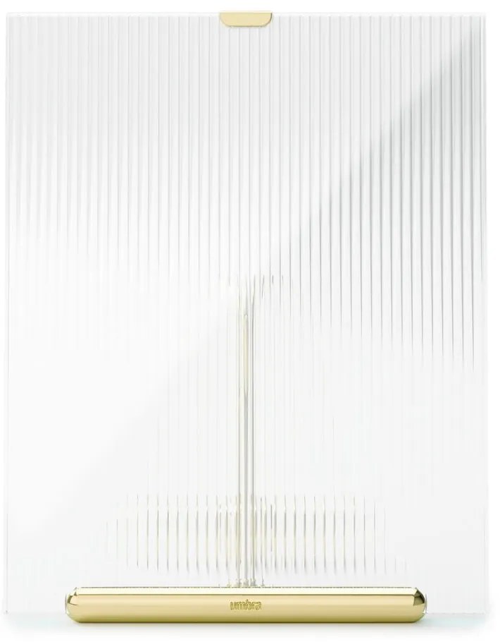 Cornice dorata in vetro verticale con sostegno 19x23 cm Flute – Umbra