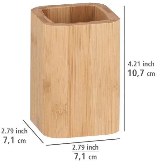 WENKO 24746100 - Bicchiere BAMBUSA 7,1x10,7 cm marrone