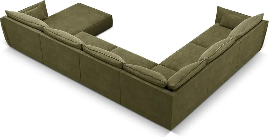 Divano angolare verde (angolo sinistro) Vanda - Mazzini Sofas