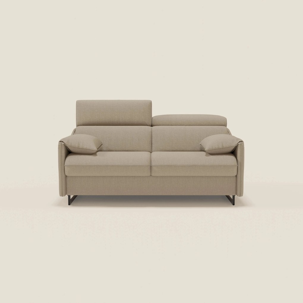 Violetta divano letto materasso H18 cm - poggiatesta reclinabili e braccioli mobili in tessuto impermeabile T13