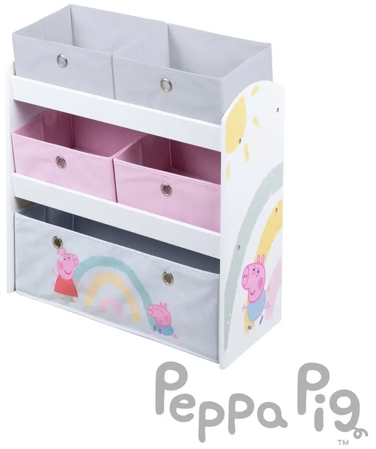 Organizzatore di giocattoli per bambini 63,5x29,5x67 cm Peppa Pig - Roba