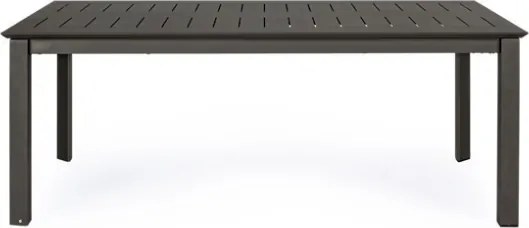 Tavolo Allungabile In Alluminio Antracite Per Esterni 110x200-300 Konnor Bizzotto