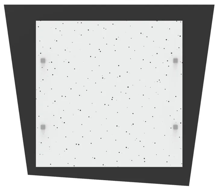 Plafoniera LED Skinny nero IP20 bianco naturale, 2794 lumen LUMICOM