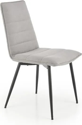 Sedia imbottita K493 grigio - H92 cm