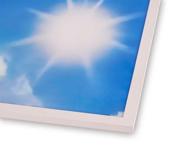 Brilagi-LED Pannello dimmerabile SLIMFRAME SKY LED/58W/230V 60x60 cm argento/blu + telecomando