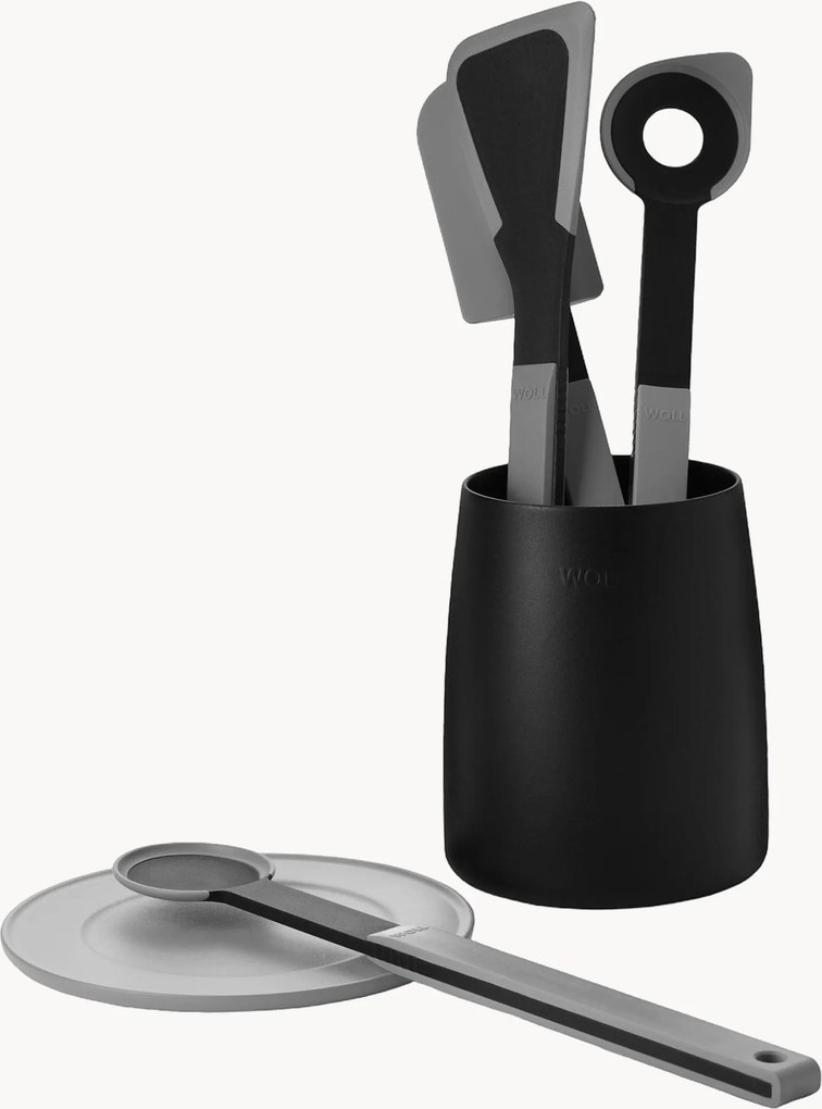 Set portautensili da cucina con poggiamestolo Cook-it, set da 2