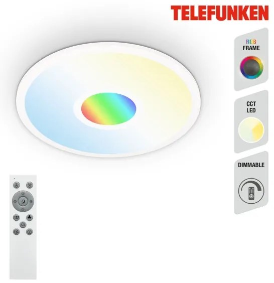 Telefunken 319306TF - LED RGBW Lampada dimmerabile LED/22W/230V + +TC