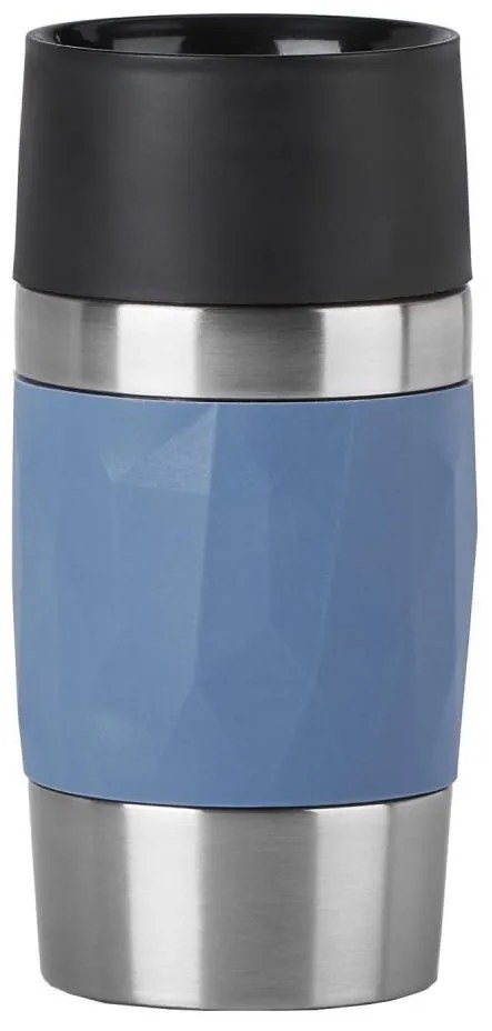 Tefal - Tazza termica 300 ml COMPACT MUG acciaio inossidabile/blu