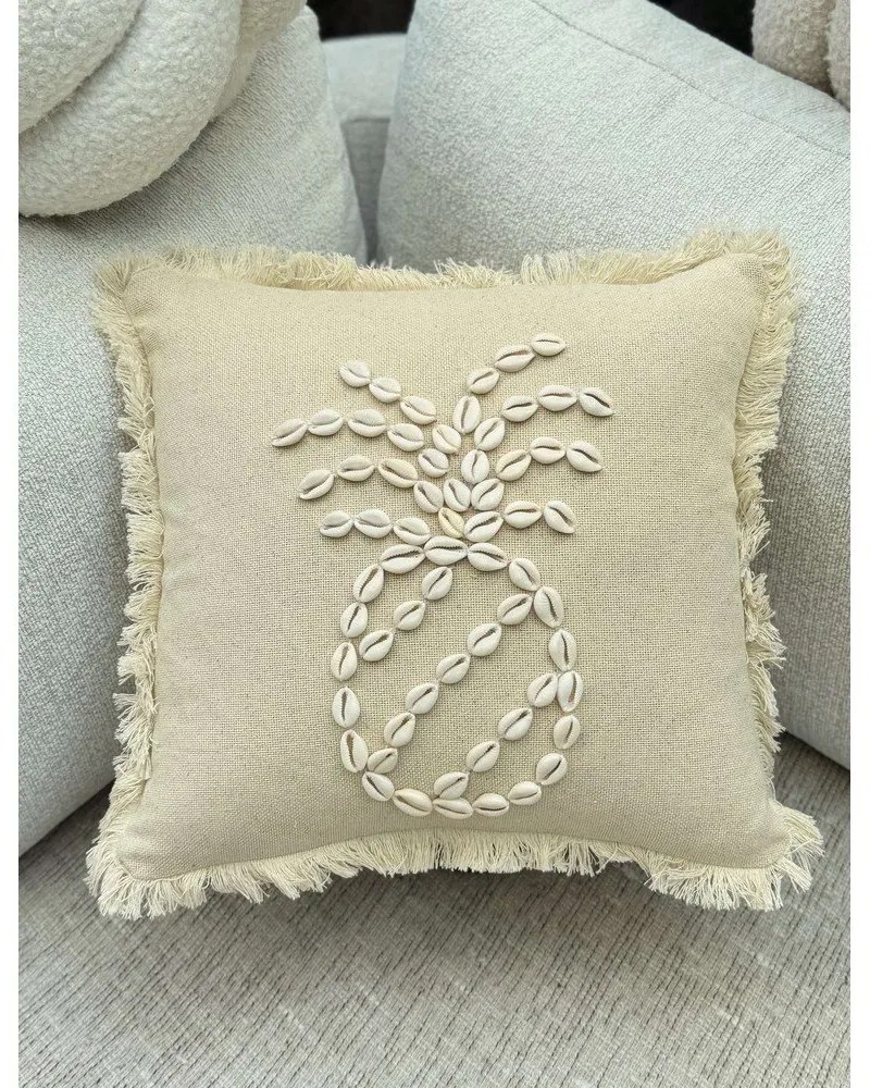 Federa decorativa in cotone 43x43 cm Seashells – Mioli Decor