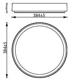 Philips HANNO LED 24W 230V 2700K lampada da soffitto dimmerabile bianca