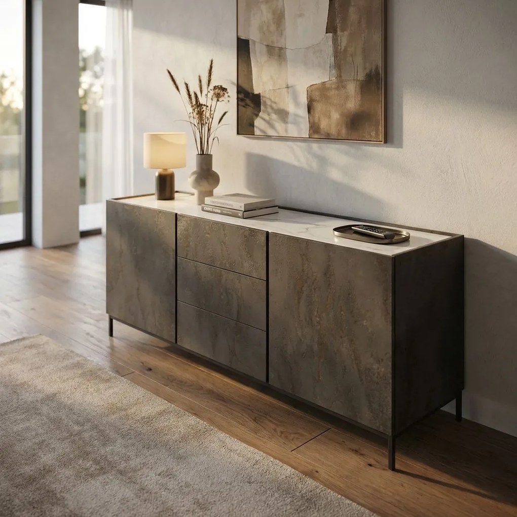 DEMETER - madia moderna con ante ammortizzate