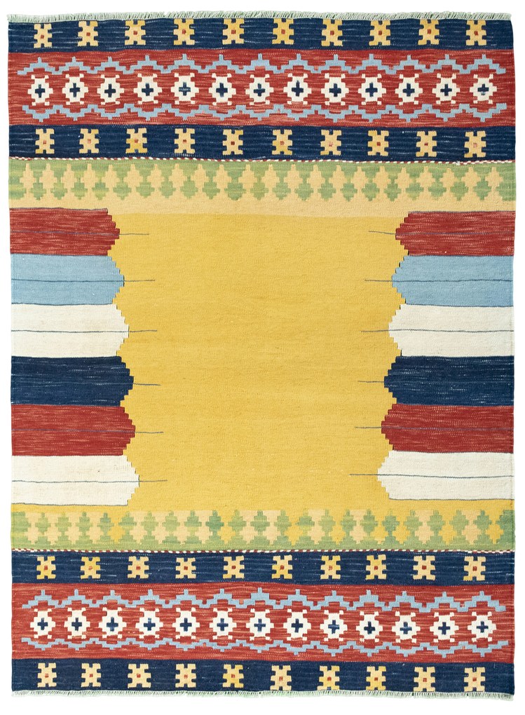 Kilim Tappeto 190 x 140 (Iran) Tessuto A Mano