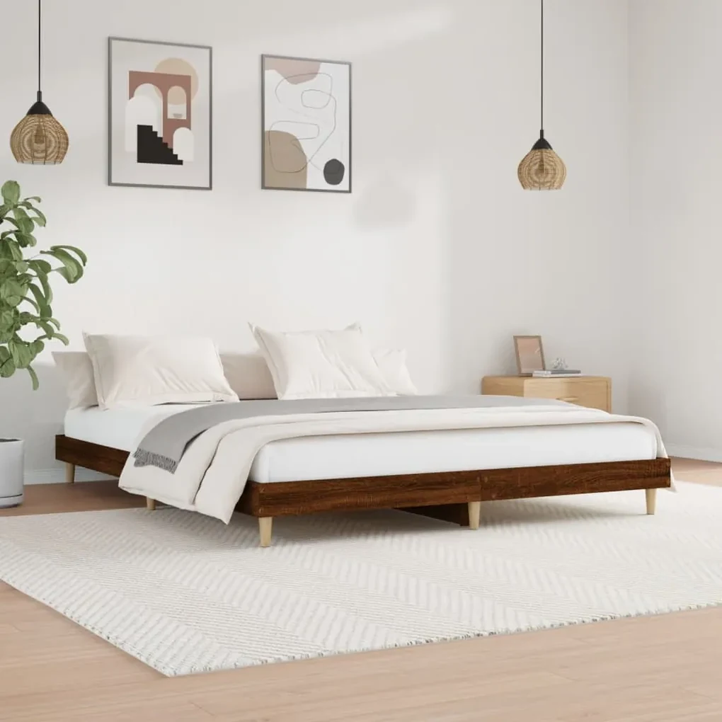 Giroletto rovere marrone 160x200 cm in legno multistrato