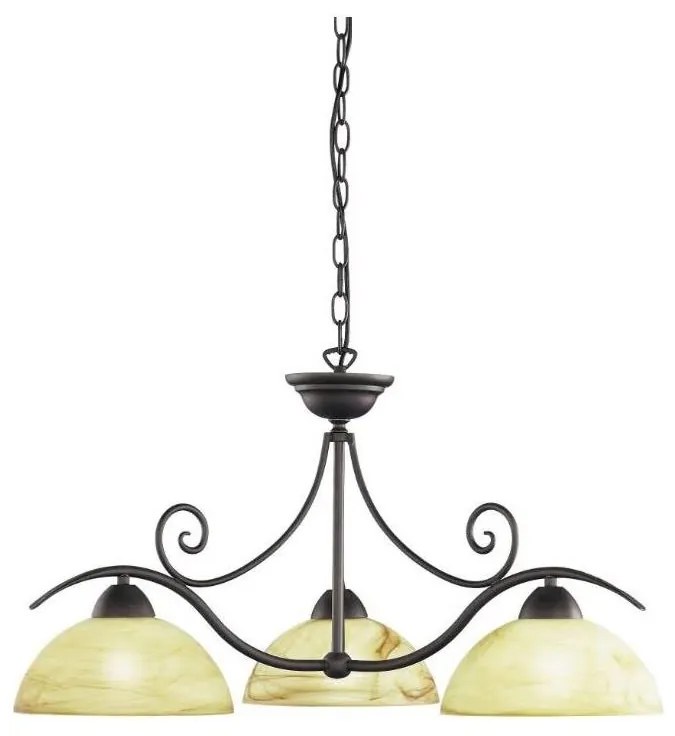 Wofi 5128.03.09.0000 - Lampadario a sospensione con catena LACCHINO 3xE27/60W/230V