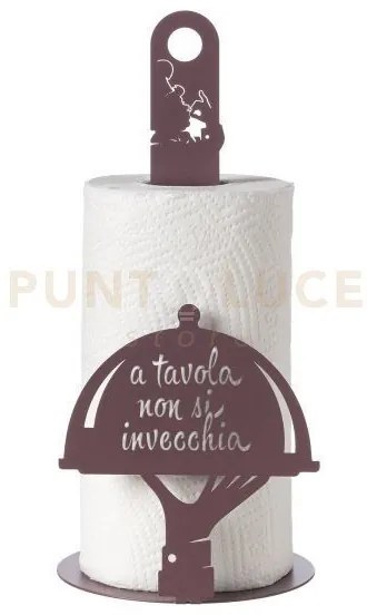 Porta rotolo da cucina moderno a tavola non si invecchia viola amet...