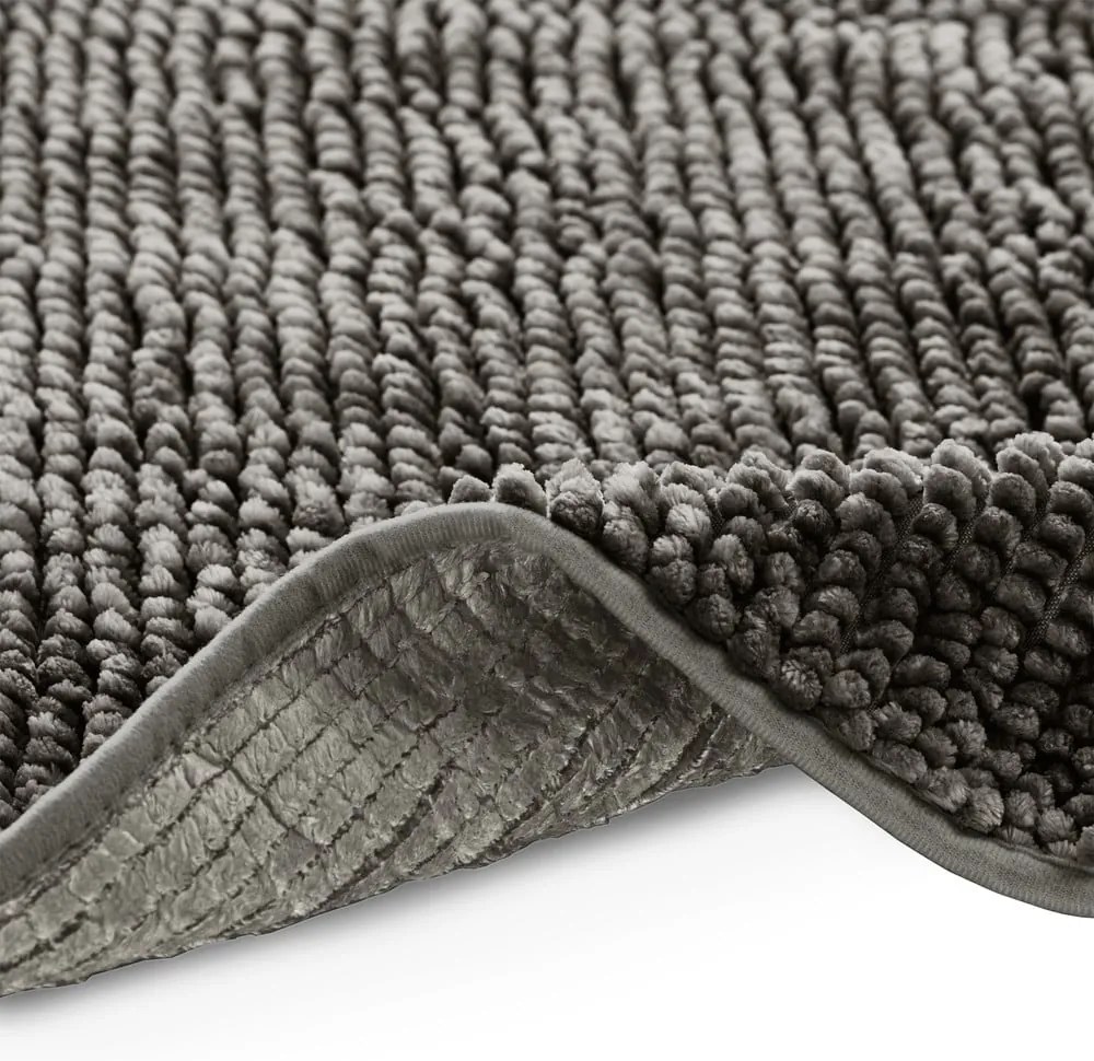 Set di tappetini per il bagno grigio scuro 2 pz per WC 80x50 cm Bati – Restilo