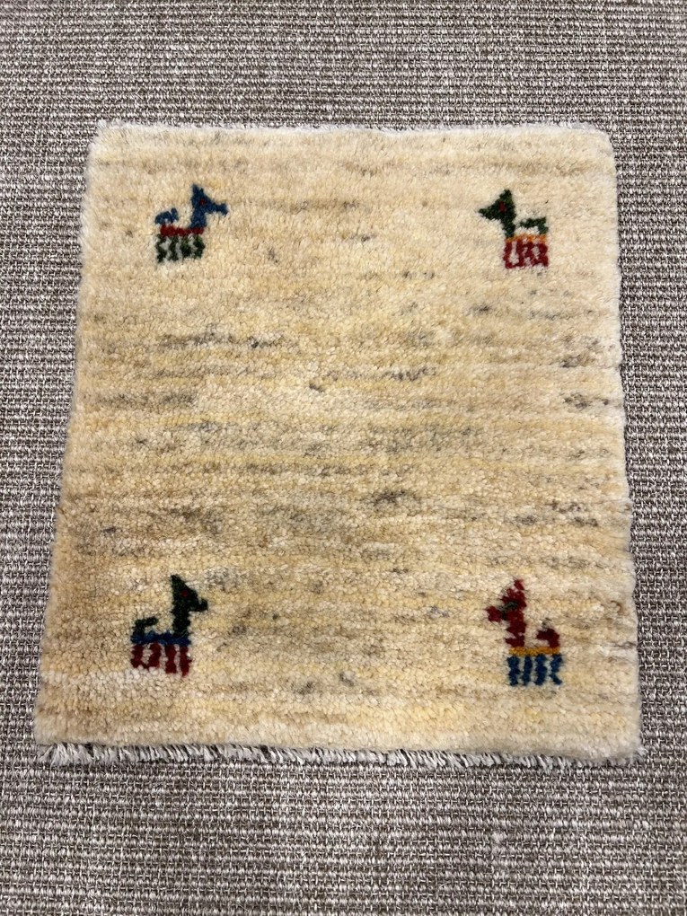 Gabbeh Tappeto persiano 40x40 Beige (Iran) Annodato A Mano
