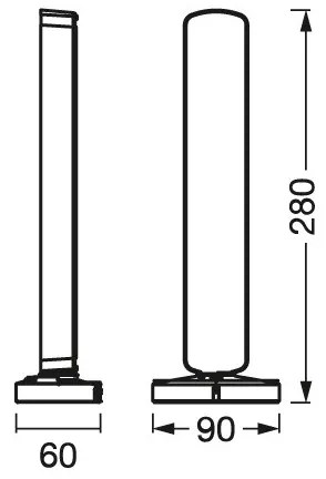 Ledvance - SET 2x LED RGBW Lampada da tavolo dimmerabile MOOD LIGHT LED/4W/230V + +TC