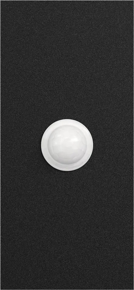 Applique GU10 con Sensore di Movimento IP65 Bidirezione - Nera