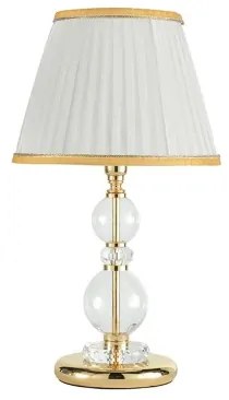 Lampada da tavolo BACH 25x45 cm in vetro trasparente Oro