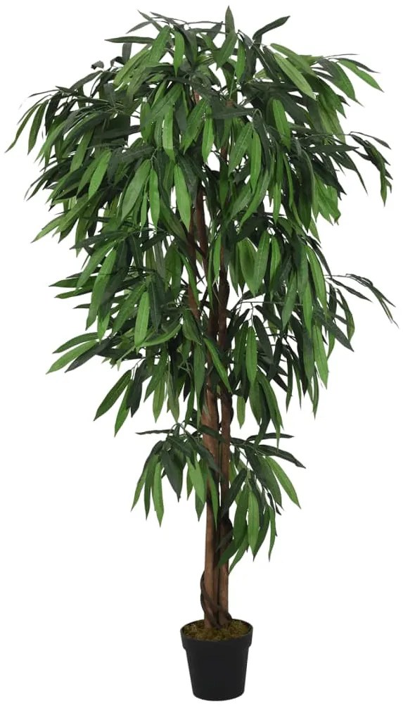 Albero Mango Artificiale 900 Foglie 180 Cm Verde /