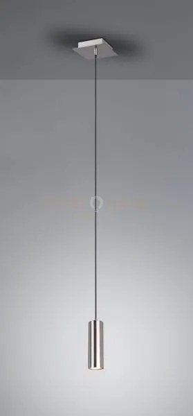Marley sospensione cilindro metallo acciaio d. 6cm 1 luce attacco gu10