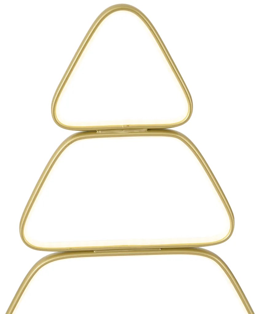 Lampada da tavolo natalizia oro albero di Natale con LED - Arbre