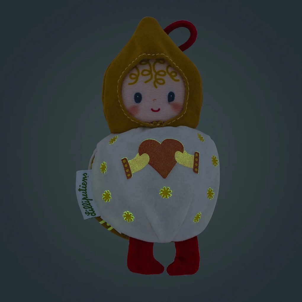 Lilliputiens - Decorazione natalizia - Mimmi elfo in tessuto reversibile e fosforescente