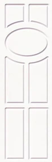 Pannello per porta d'ingresso P091 pellicolato pvc frassino bianco L 92  x H 210.5 cm, Sp 6 mm apertura reversibile