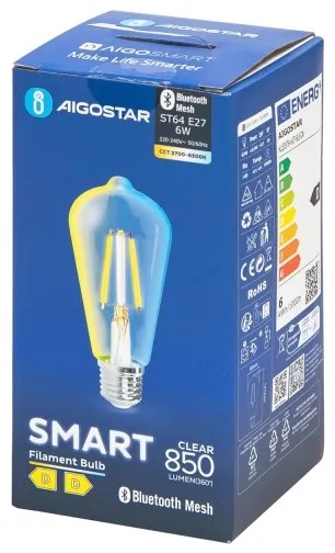 Lampadina LED FILAMENT ST64 E27/6W/230V 2700-6500K - Aigostar