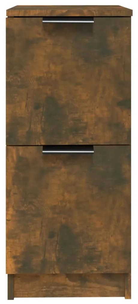 Credenza rovere fumo 30x30x70 cm in legno multistrato