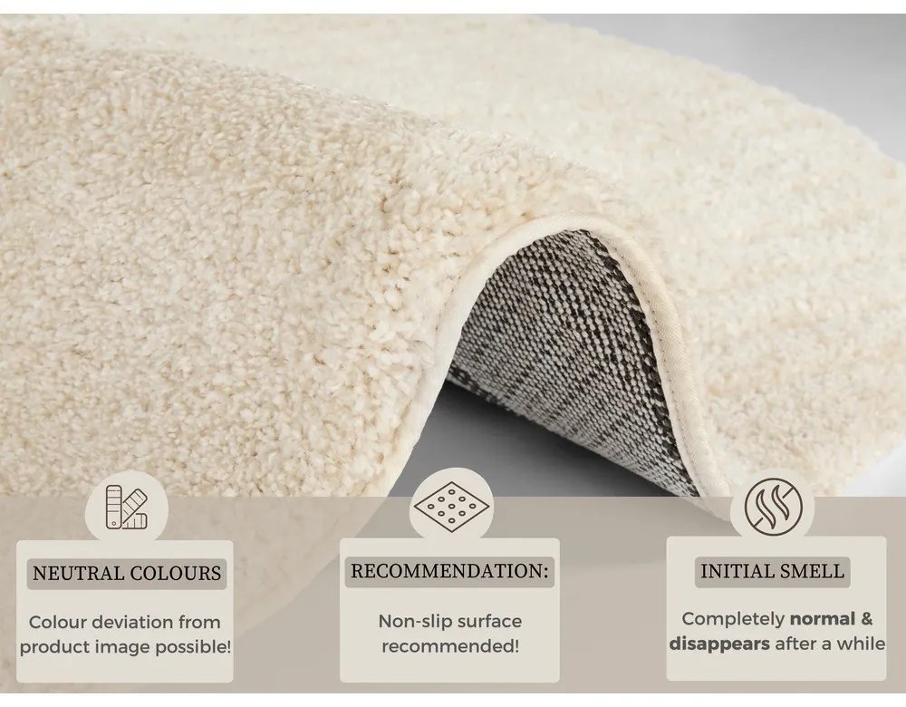 Tappeto bianco crema , ø 160 cm Norwalk Fergus - Mint Rugs