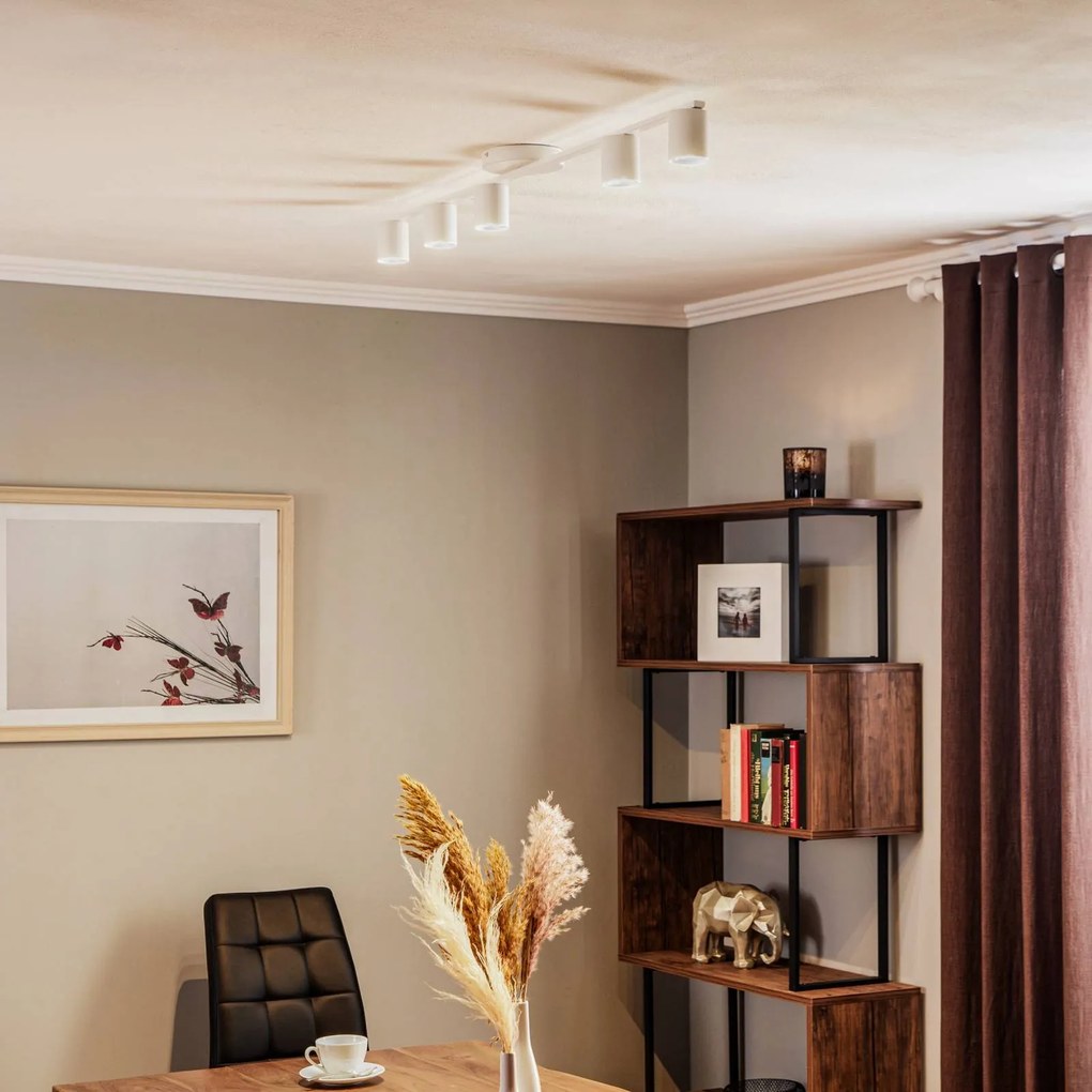 SIGMA Faretto da soffitto Sky, a 5 luci, bianco